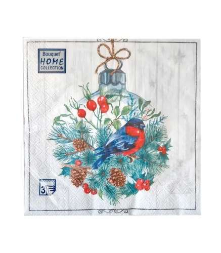 BOUQUET Home сollection салфетки столовые нг сказочное украшение 3сл. 20шт